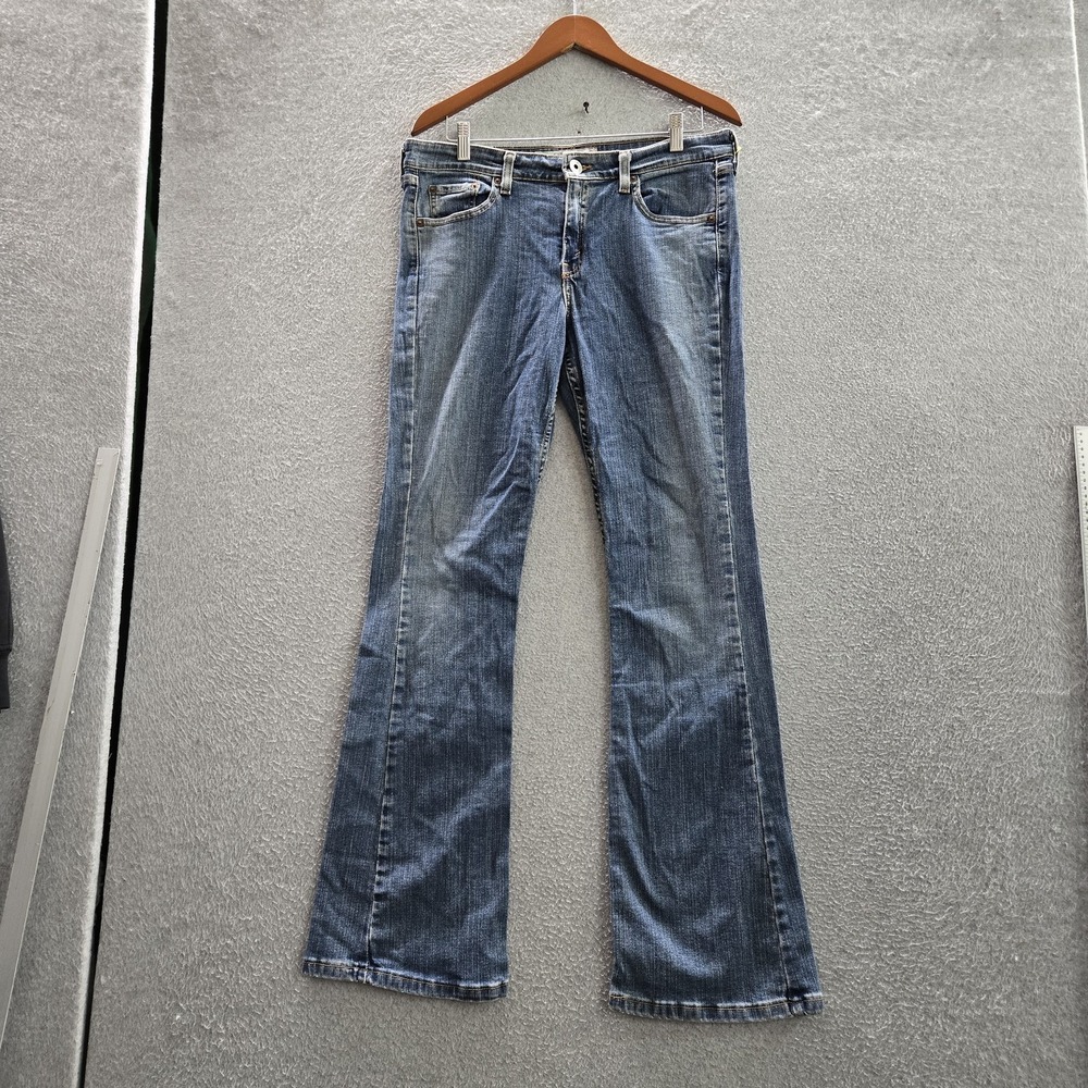 VINTAGE Levi's 519 Women Jeans 11 L Blue Y2K‎ Denim Flared 33" Inseam